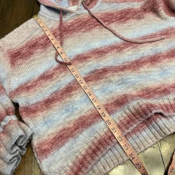 Something Navy Ombre Striped Hoodie in Blue Combo - Picture 9 of 12